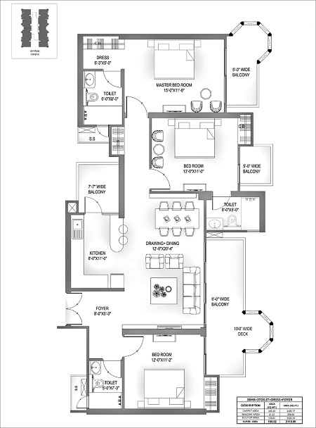 VVIP Yamuna Floor Plan
